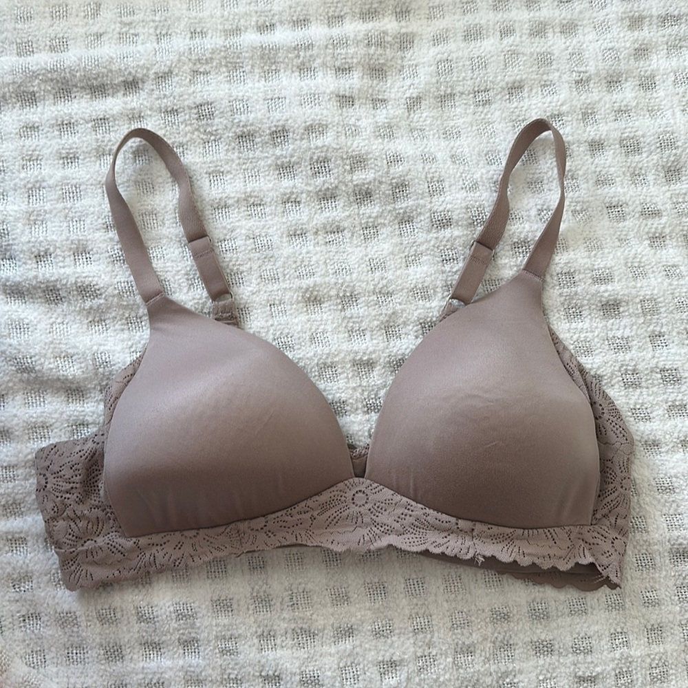 Aerie Real Sunnie Nude Wireless Bra